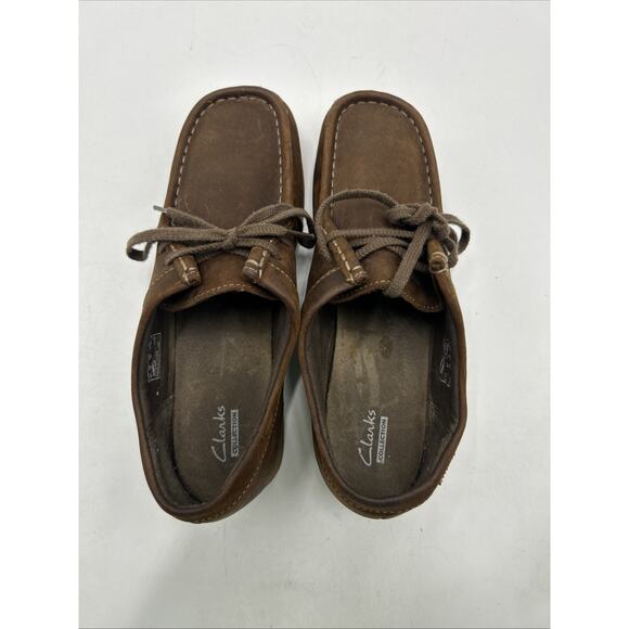 Clarks originals Wallabee Brown Leather Shoes Sneakers Women’s Size 9 - Picture 4 of 8